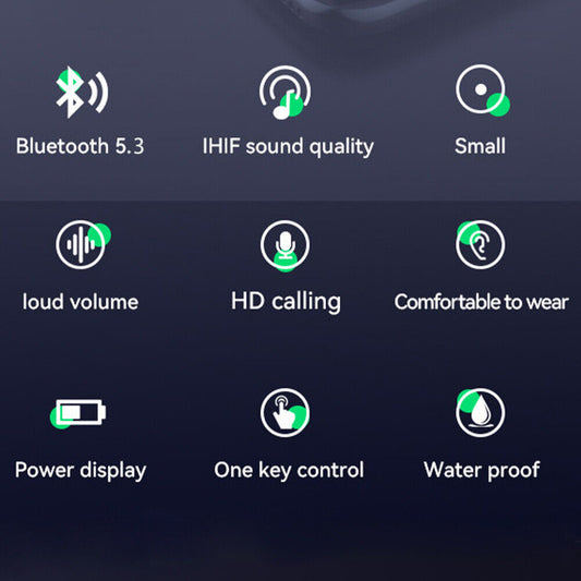 Bluetooth 5.3 Headphones In Ear Wireless TWS Sport Headphones IPX-5 With Microphone De