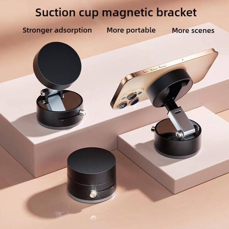 NEW Vacuum Magnetic Suction Cup Car Phone Holder Stand Car Mount 360 Rotation