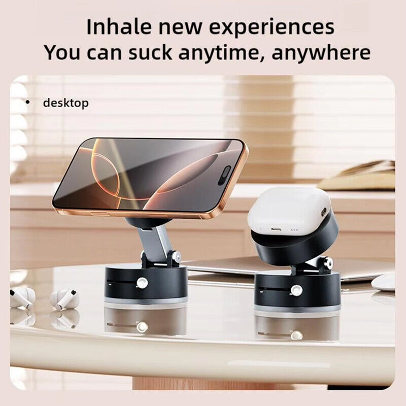 NEW Vacuum Magnetic Suction Cup Car Phone Holder Stand Car Mount 360 Rotation